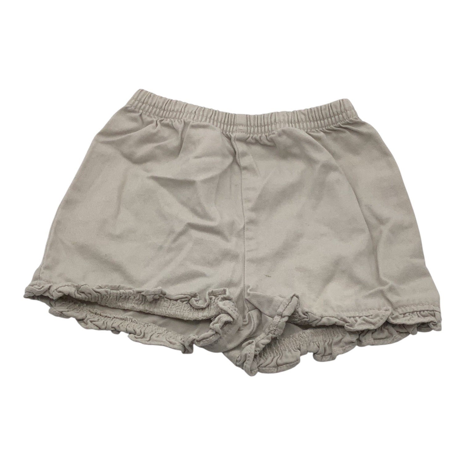 Circo Baby Girl Cotton Khaki Shorts With Elastic Waistband Ruffled Hem Size 24M