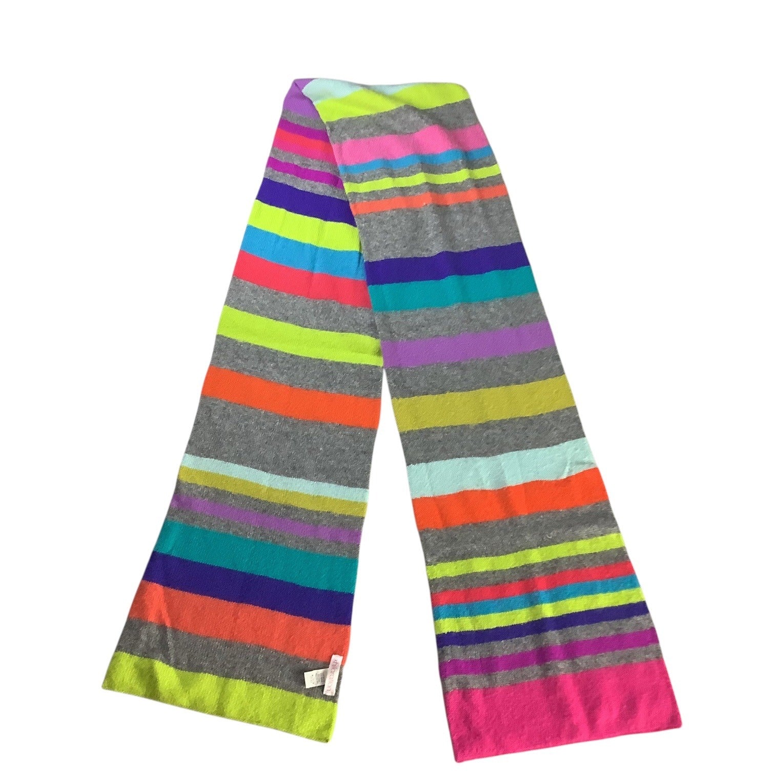 Xhilaration Women's Striped Multicolor Long Scarf Knitted Winter Accessory