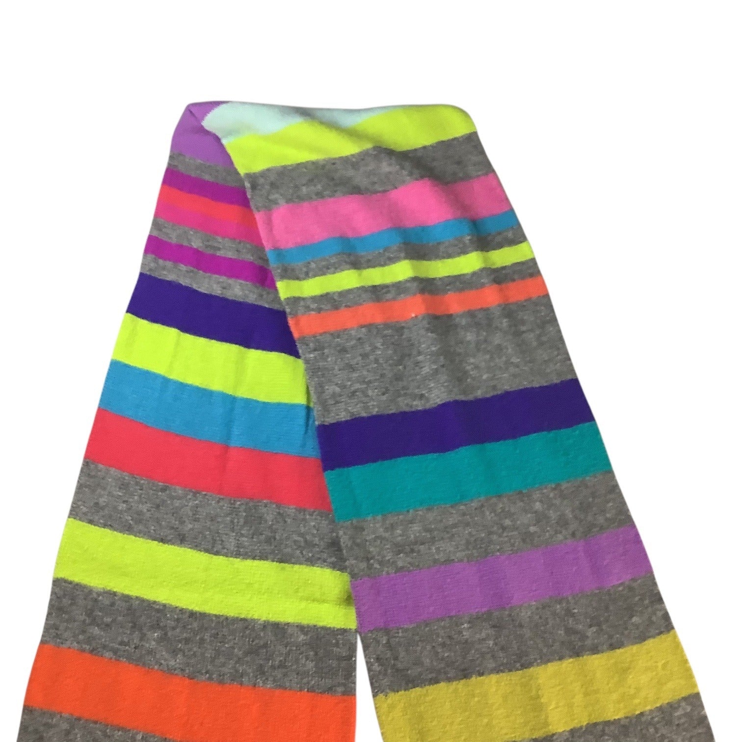 Xhilaration Women's Striped Multicolor Long Scarf Knitted Winter Accessory