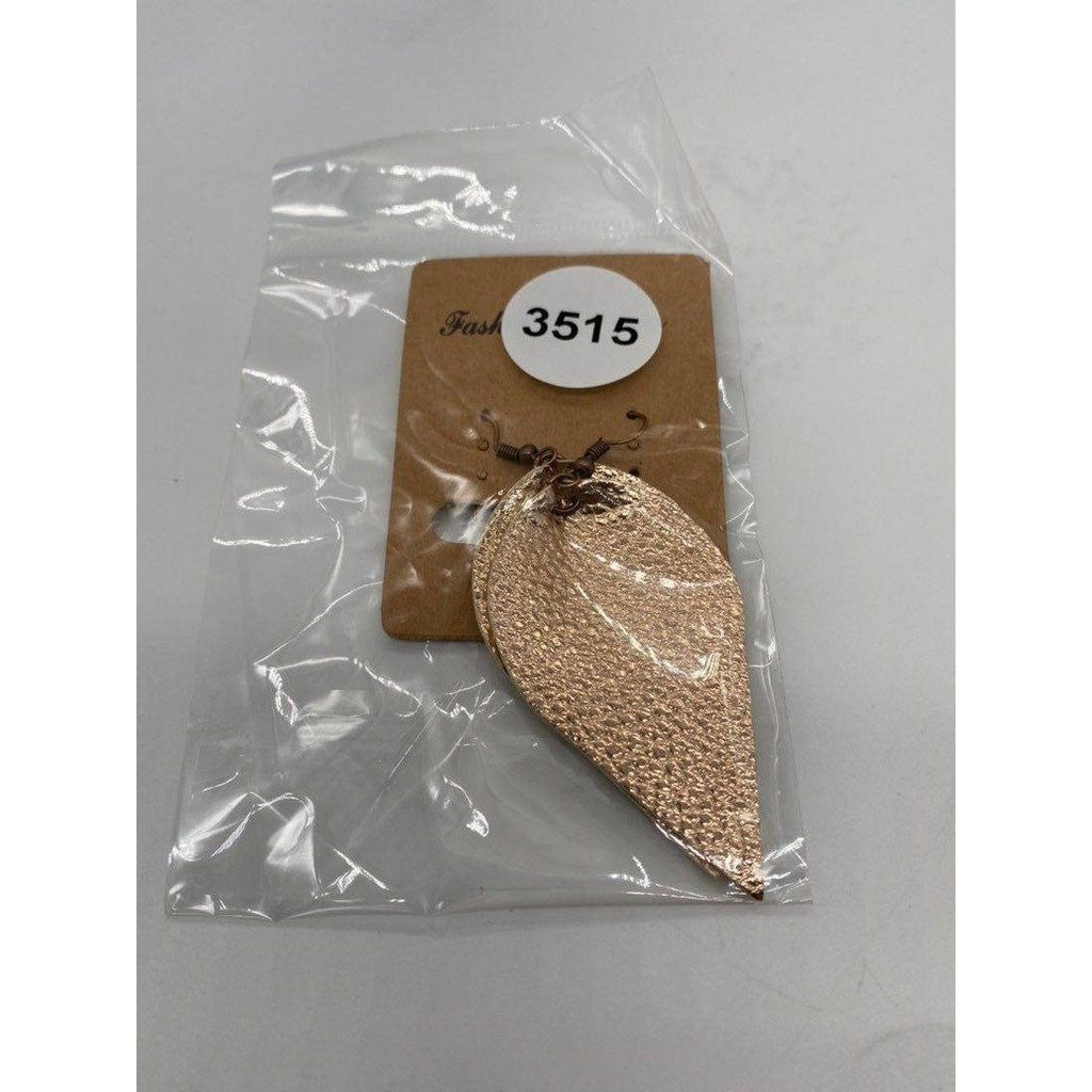 Tear Drop Women’s Rose Gold Texture Earrings Lightweight Hook Dangle