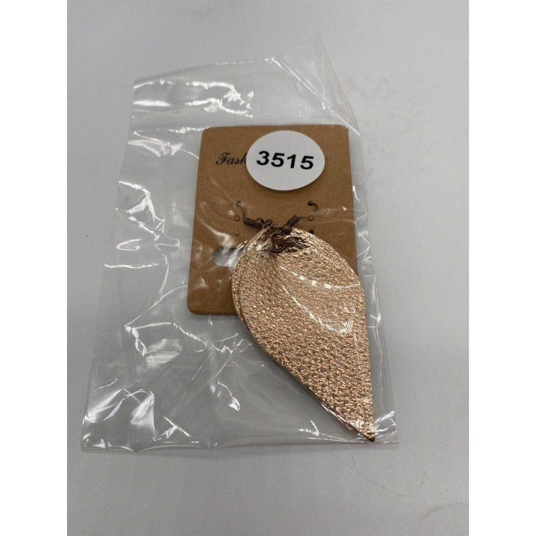 Tear Drop Women’s Rose Gold Texture Earrings Lightweight Hook Dangle