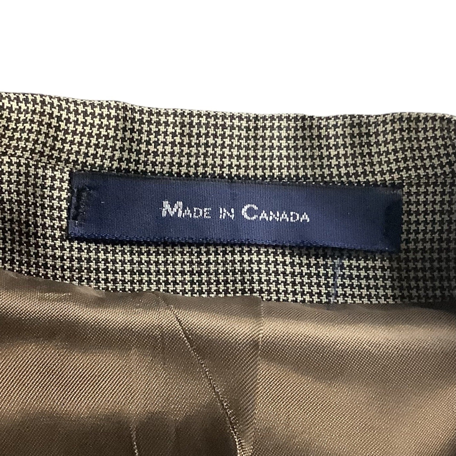 Chaps Ralph Lauren Mens 2-Piece Suit Wool Tailored Fit Black Multicolor 46L