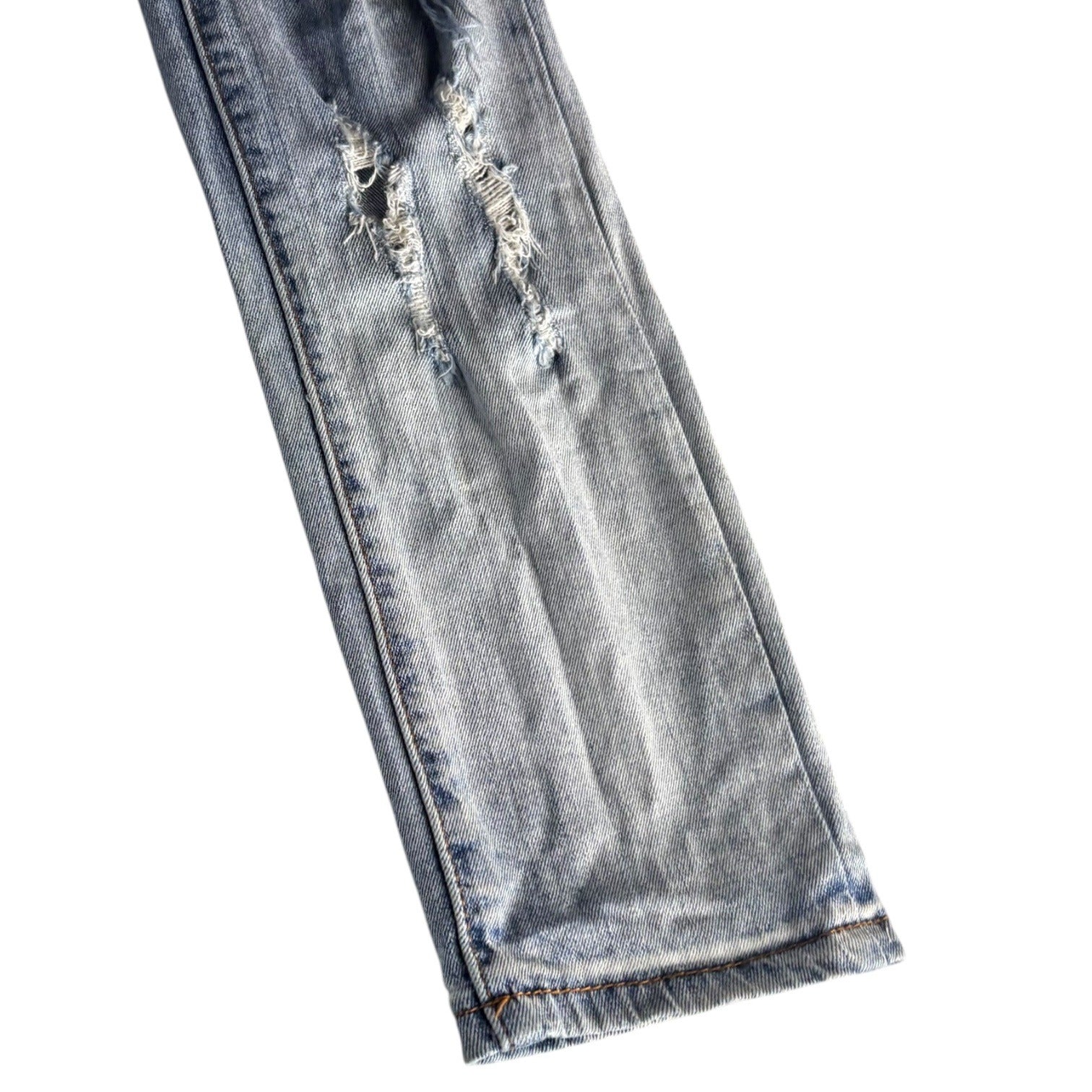 V.I.P Jeans Girls Distressed Denim Slim Fit Size 14 Ripped Five Pocket Style