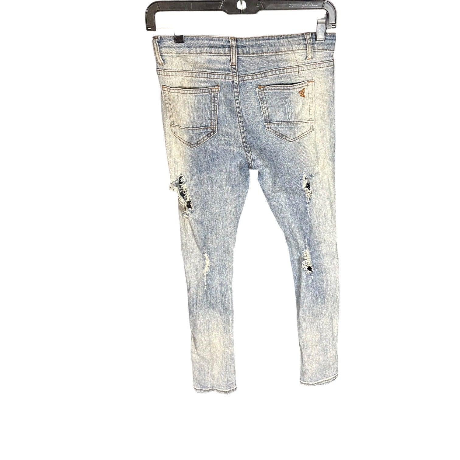 V.I.P Jeans Girls Distressed Denim Slim Fit Size 14 Ripped Five Pocket Style