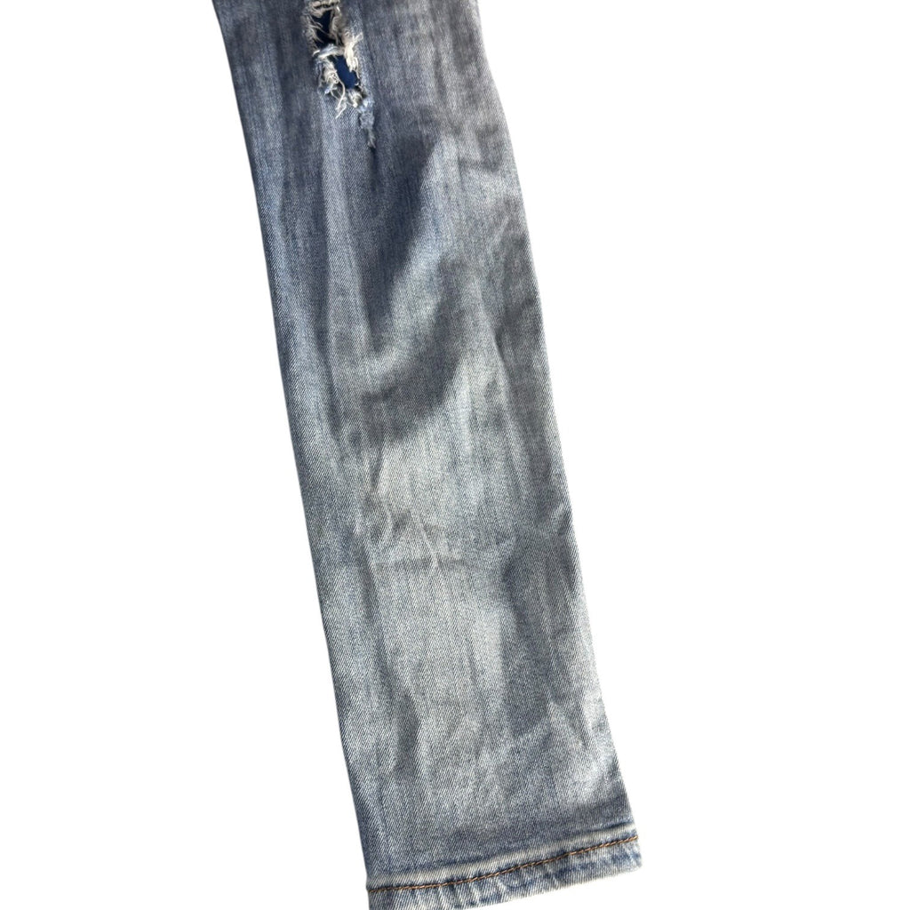 V.I.P Jeans Girls Distressed Denim Slim Fit Size 14 Ripped Five Pocket Style