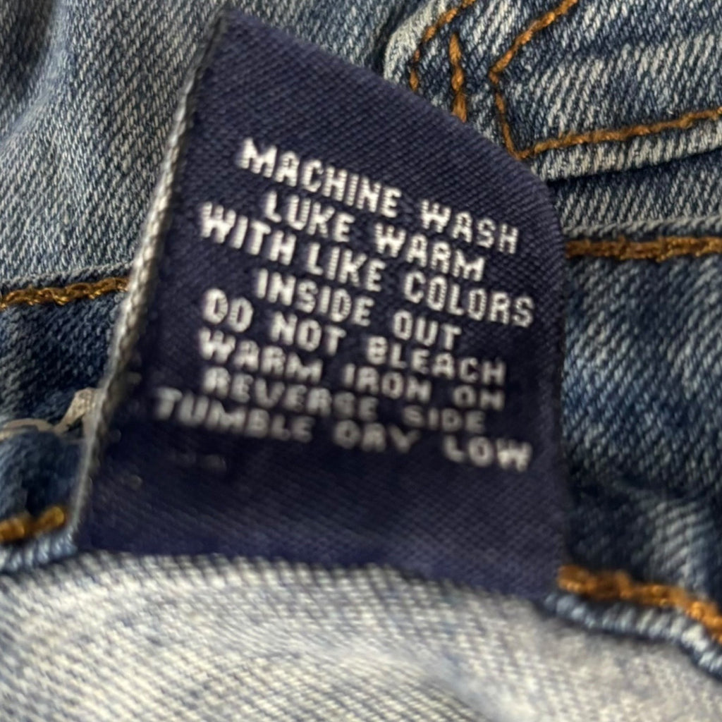 V.I.P Jeans Girls Distressed Denim Slim Fit Size 14 Ripped Five Pocket Style