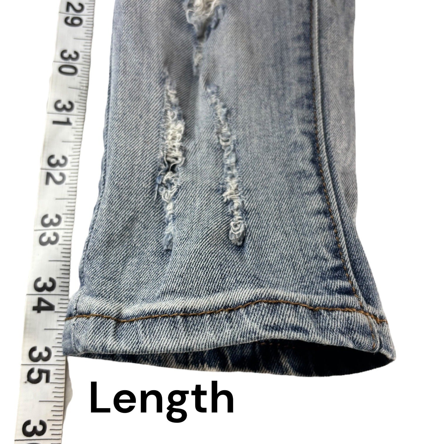 V.I.P Jeans Girls Distressed Denim Slim Fit Size 14 Ripped Five Pocket Style