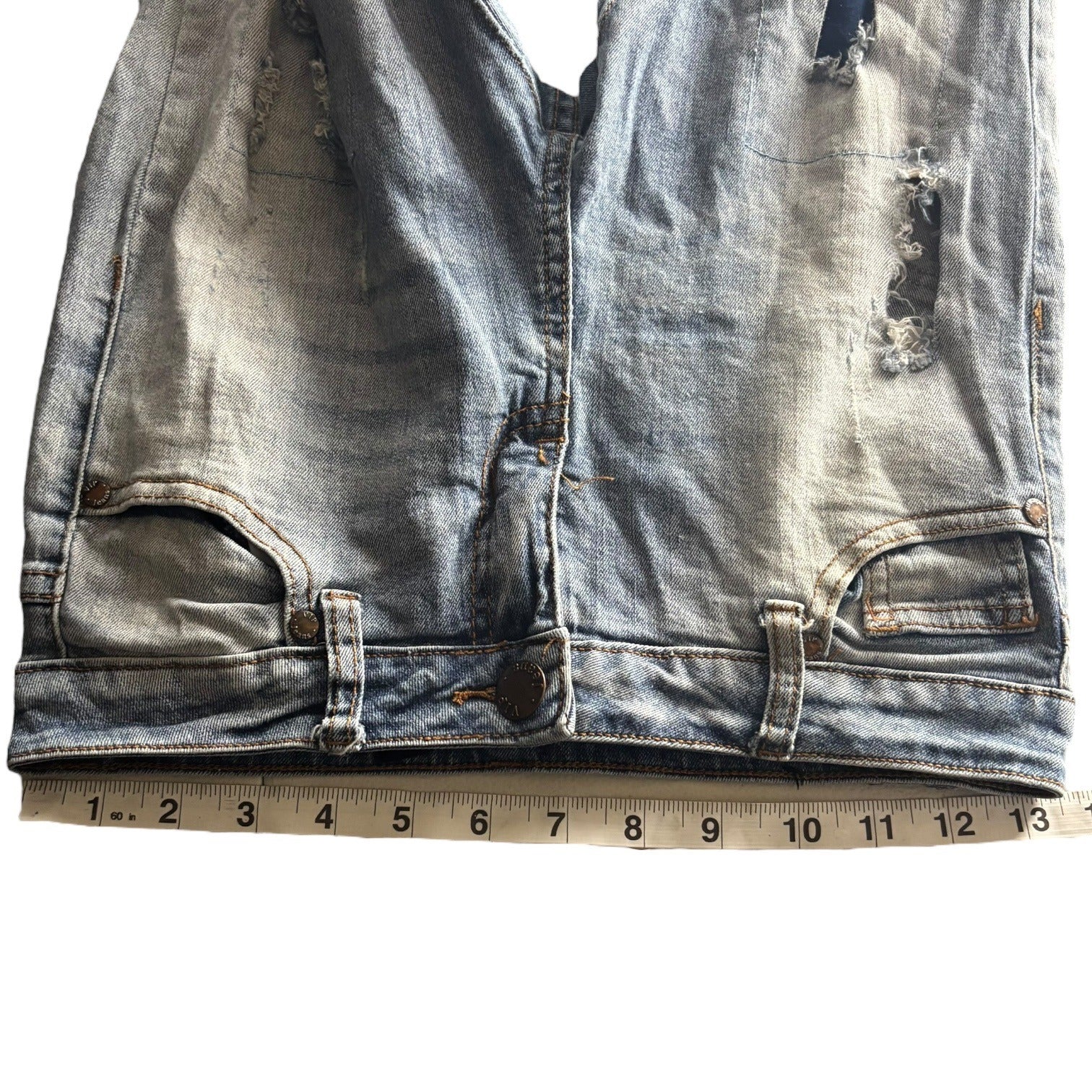 V.I.P Jeans Girls Distressed Denim Slim Fit Size 14 Ripped Five Pocket Style