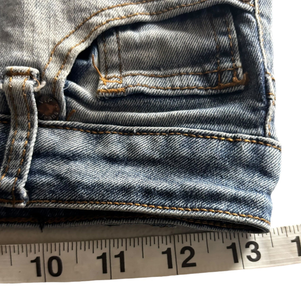 V.I.P Jeans Girls Distressed Denim Slim Fit Size 14 Ripped Five Pocket Style