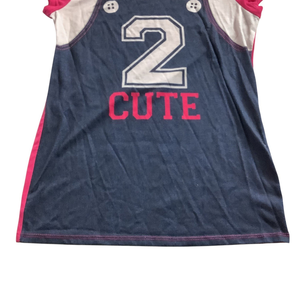 Forever & Always Girls Graphic Shirt Pink "2 Cute"  Size 14/16 100% Polyester