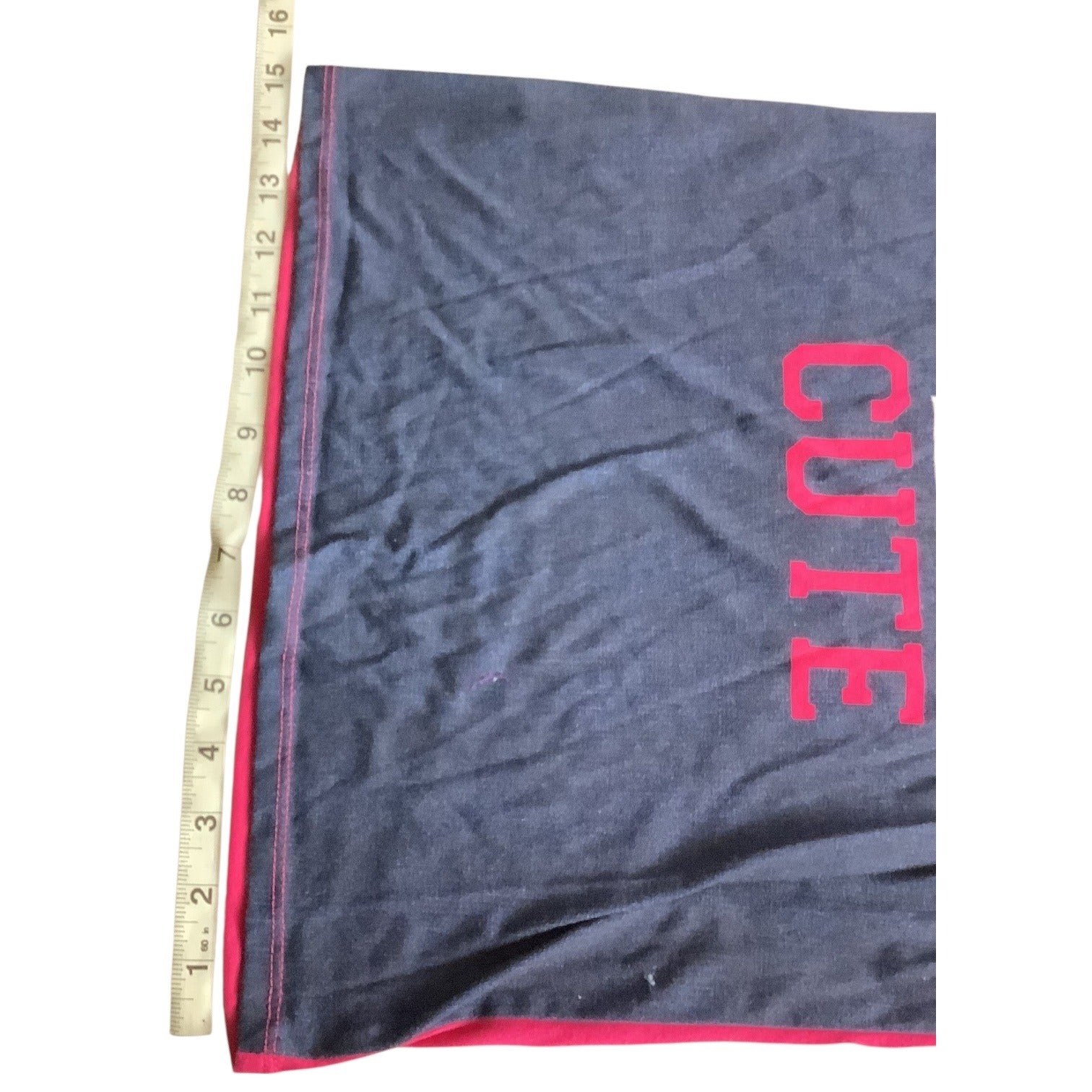 Forever & Always Girls Graphic Shirt Pink "2 Cute"  Size 14/16 100% Polyester