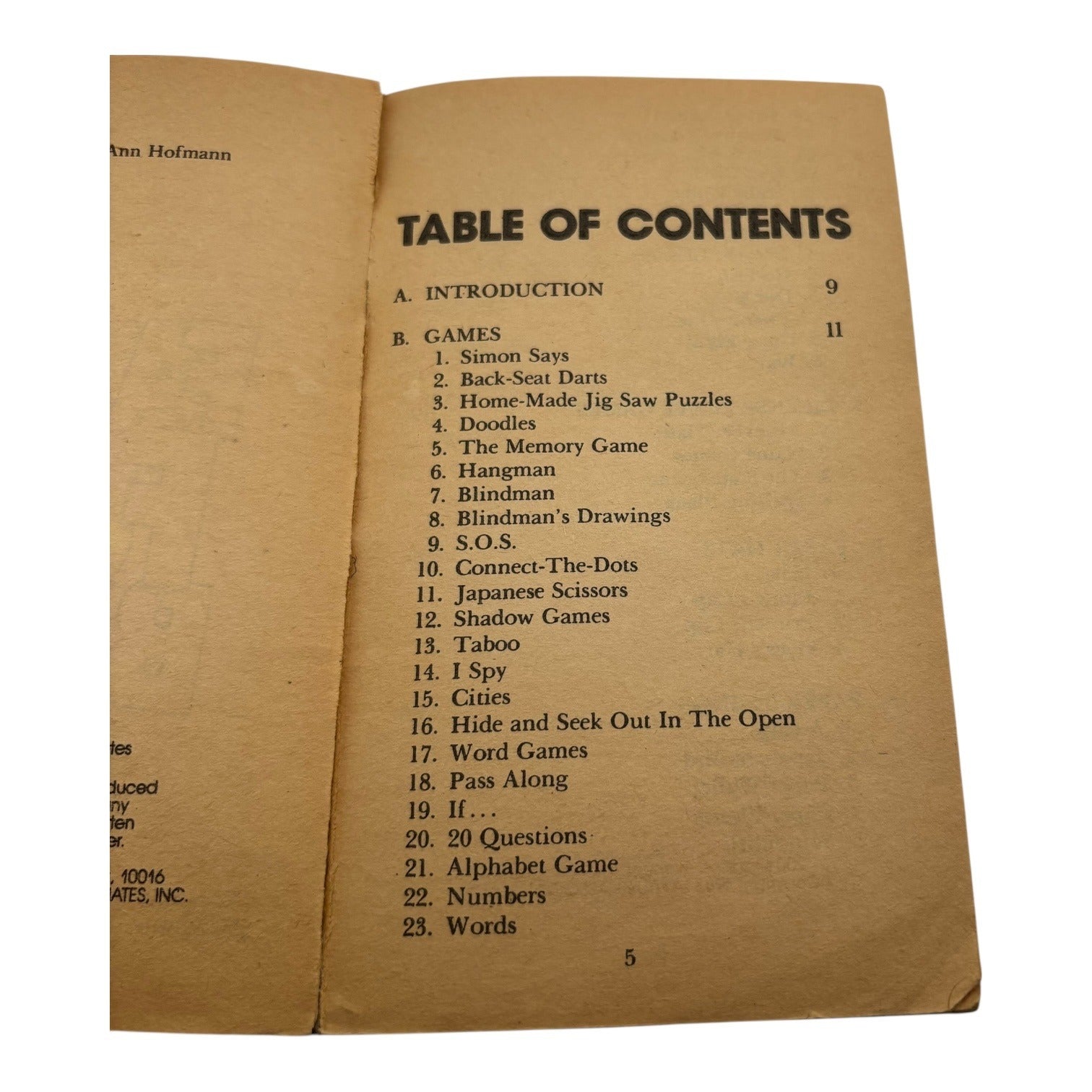 Family Fun Book Vintage Game Activities For All Ages Paperback 1980s