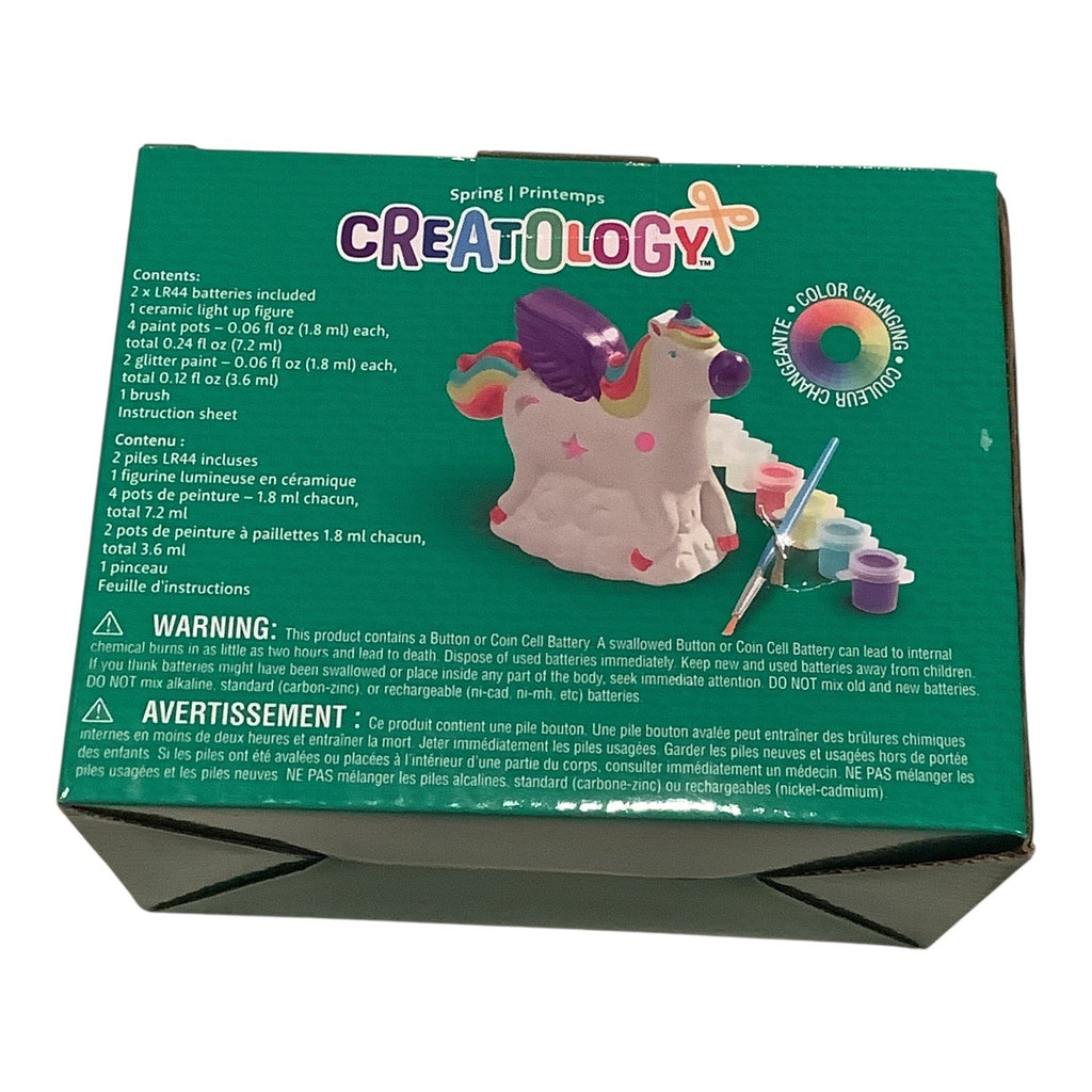 Creatology 3D Ceramic Craft Kit Unicorn Spring Light Up Painting Set For Ages 8+