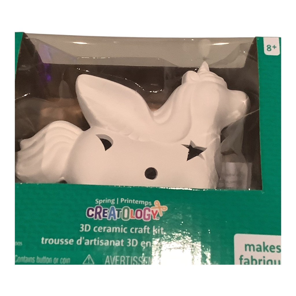 Creatology 3D Ceramic Craft Kit Unicorn Spring Light Up Painting Set For Ages 8+