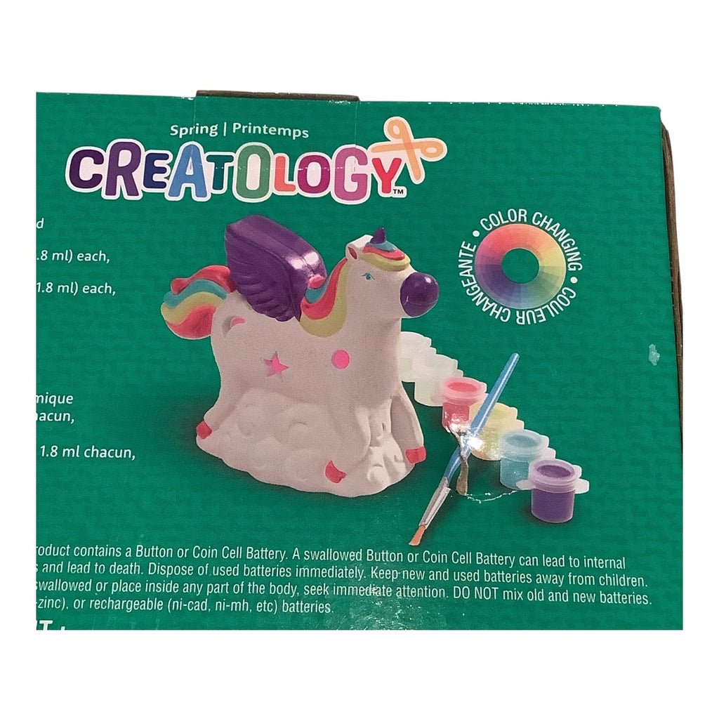 Creatology 3D Ceramic Craft Kit Unicorn Spring Light Up Painting Set For Ages 8+