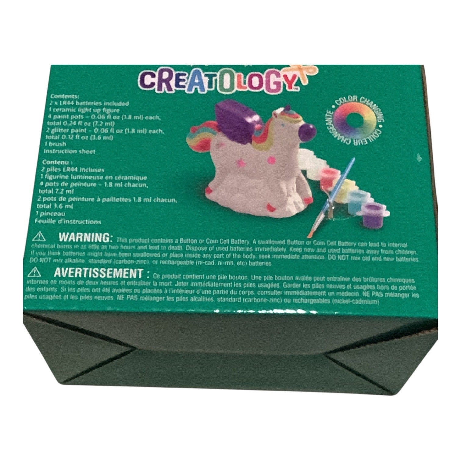 Creatology 3D Ceramic Craft Kit Unicorn Spring Light Up Painting Set For Ages 8+