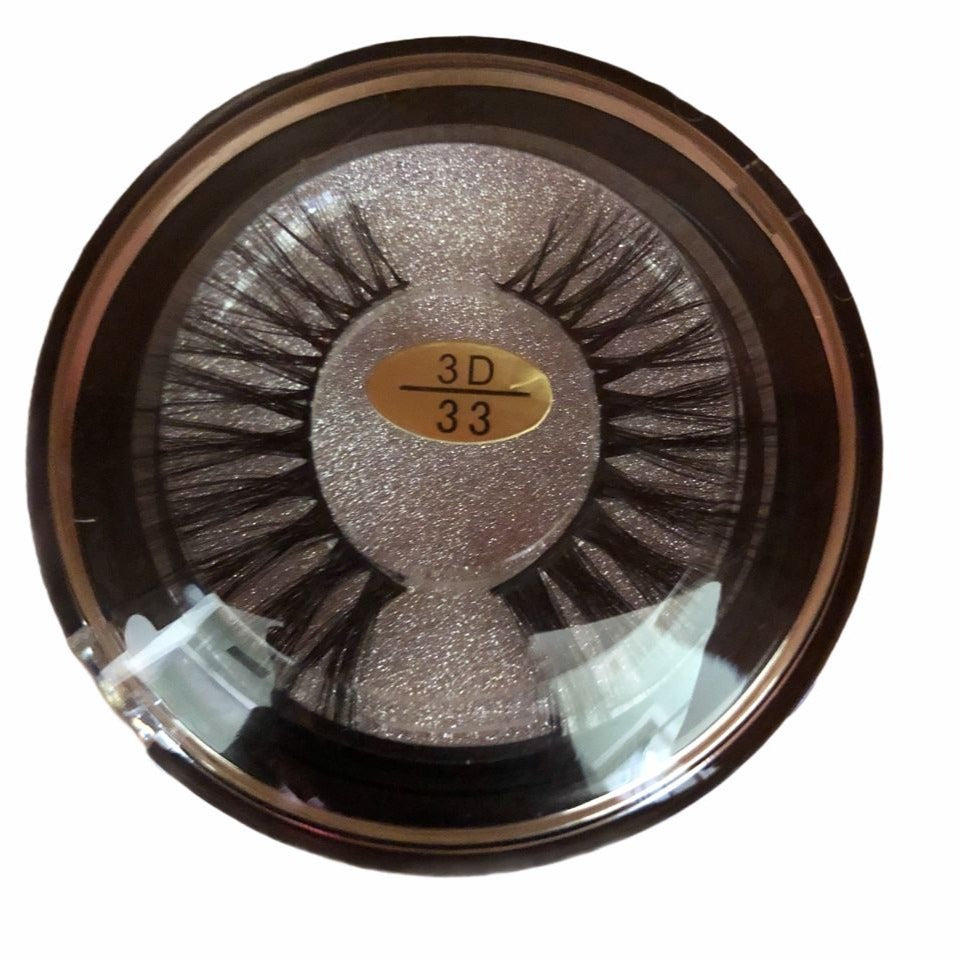 3D Mink Eyelashes Lash Extension Handcrafted Reusable Dramatic Volume Style # 33