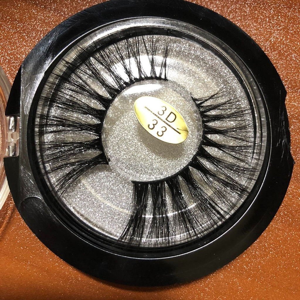 3D Mink Eyelashes Lash Extension Handcrafted Reusable Dramatic Volume Style # 33