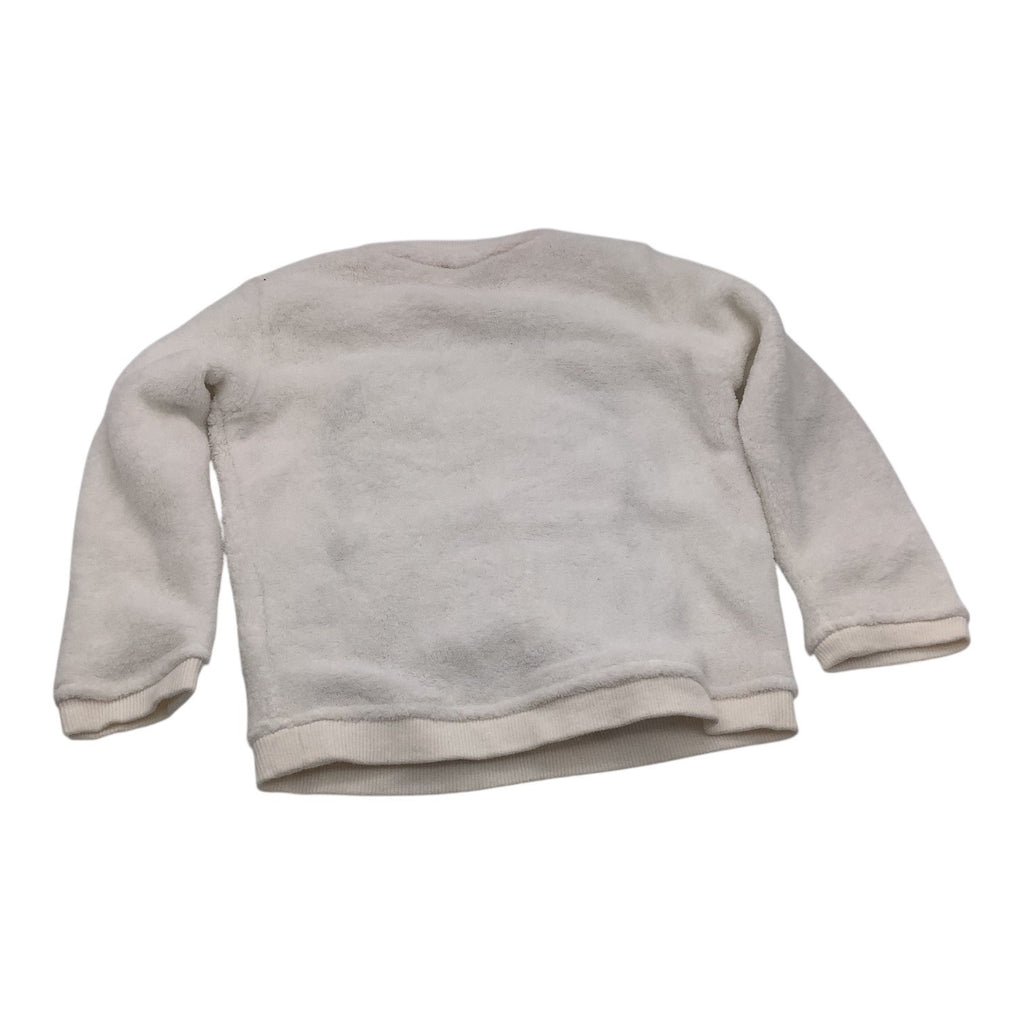 H&M Baby Girl Fleece Shirt White& Black Penguin Pink Bow Size 12-18M Soft & Warm