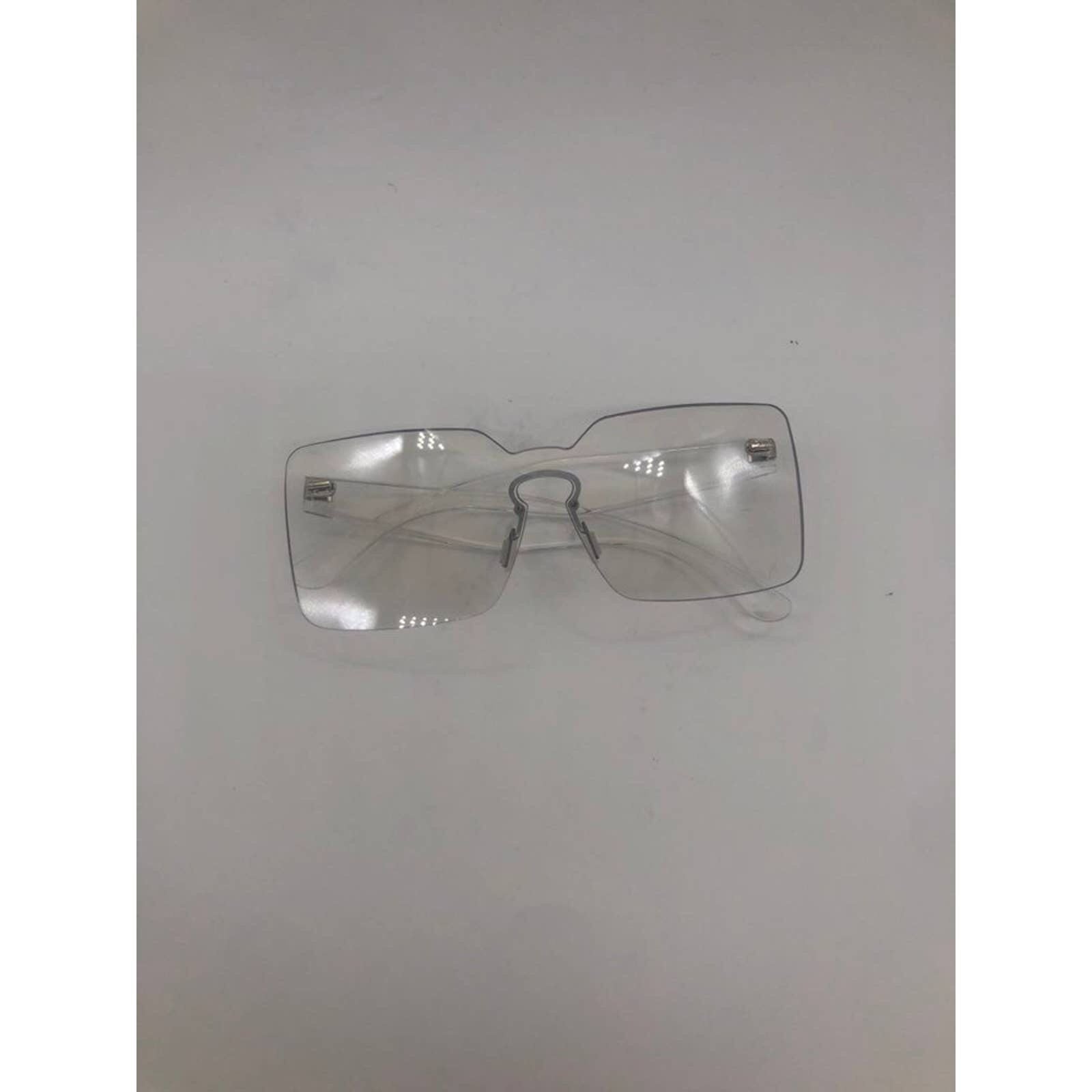 Lovely Fashion Clear Rectangular Sunglasses Women's Lightweight