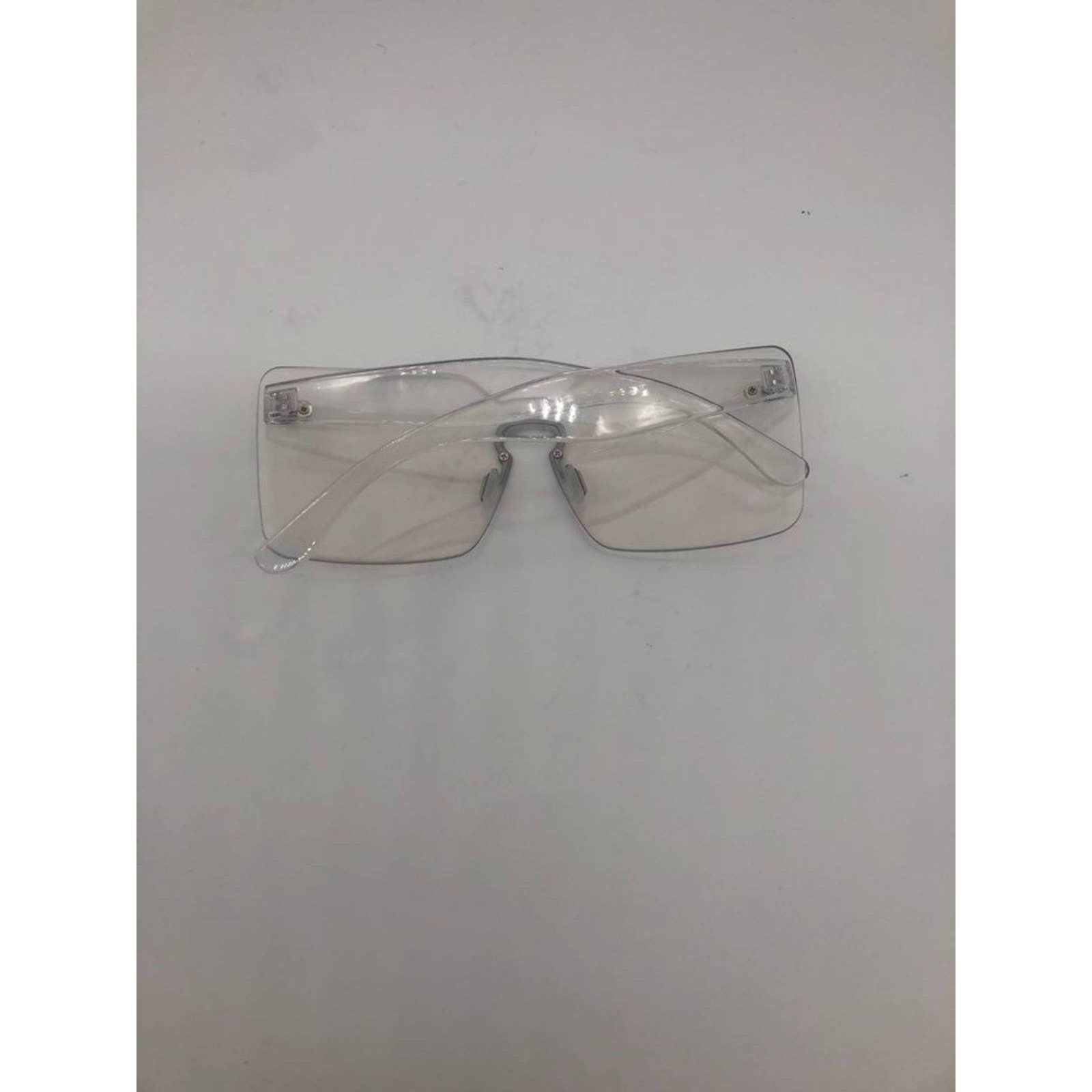 Lovely Fashion Clear Rectangular Sunglasses Women's Lightweight