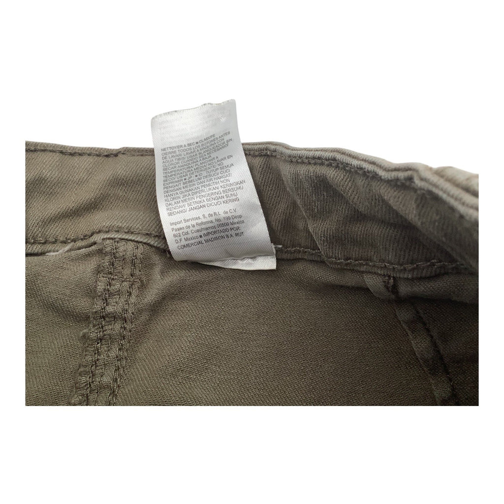 Old Navy Girls Utility Cargo Skirt Size 7 Olive Green Cotton Adjustable Waist