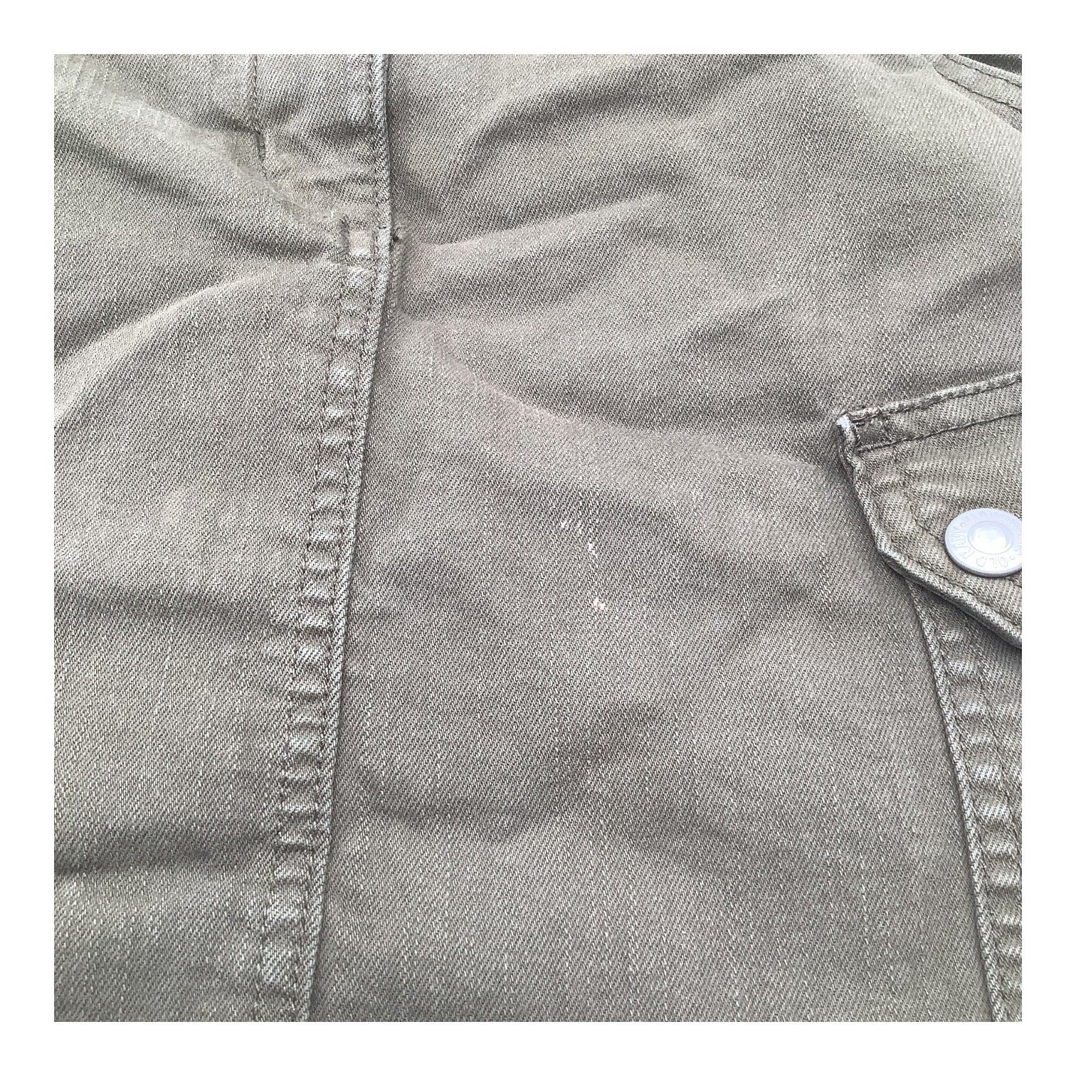 Old Navy Girls Utility Cargo Skirt Size 7 Olive Green Cotton Adjustable Waist