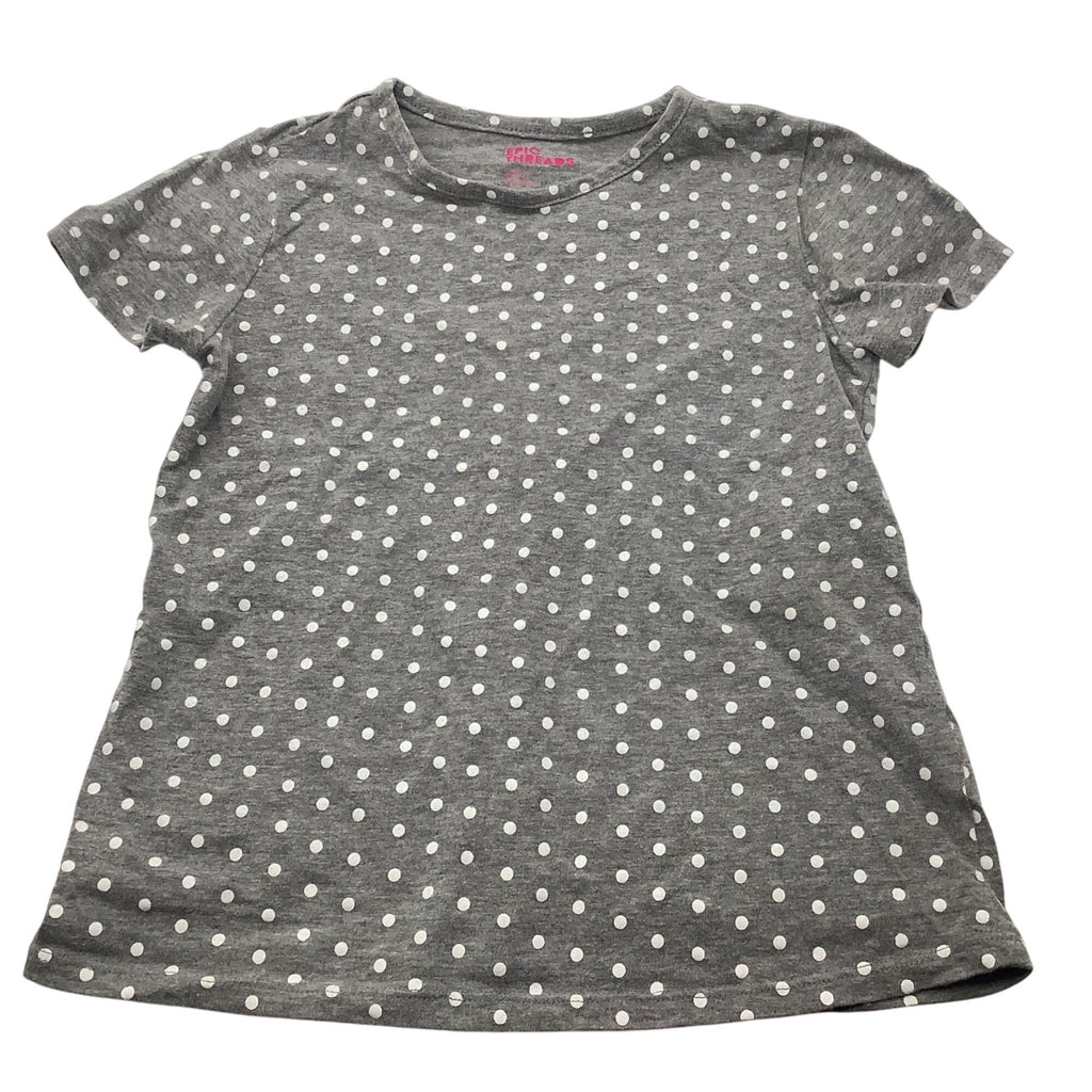 Epic Threads Baby Girls Polka Dot T-Shirt Gray/White Size Small