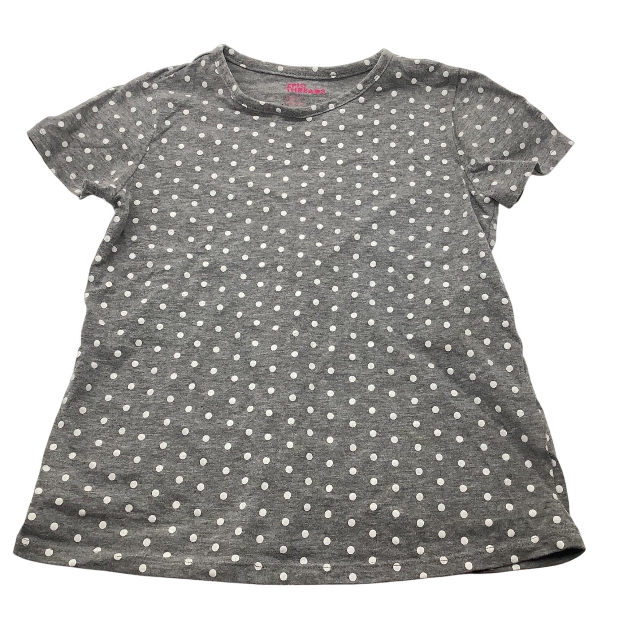 Epic Threads Baby Girls Polka Dot T-Shirt Gray/White Size Small