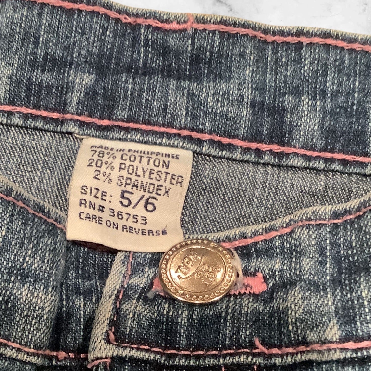 Got 2B Real Girls Size 5/6 Flare Jeans With Floral Embroidery