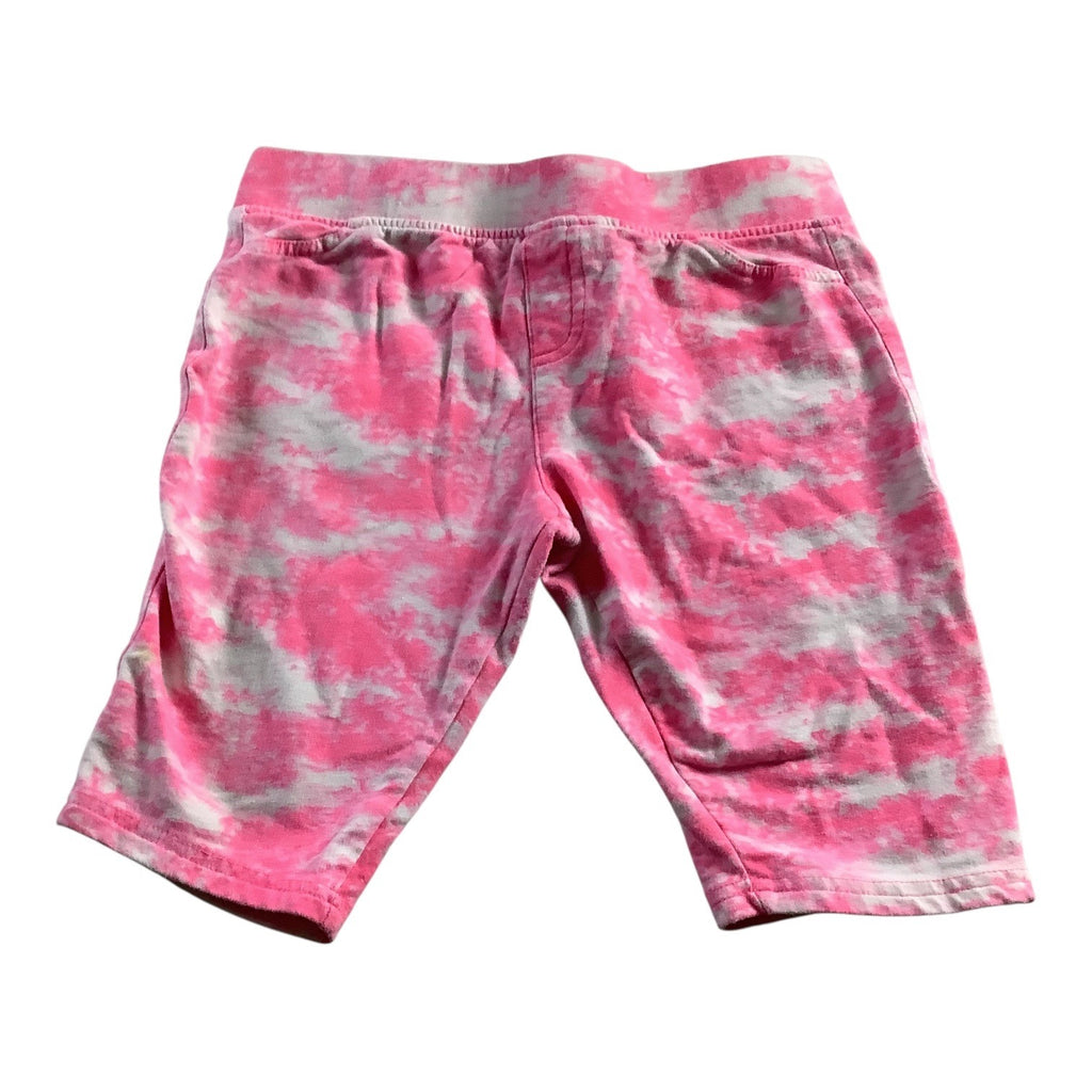 Freestyle Revolution Girls Pink Tie Dye Bermuda Shorts Size 12 Elastic Waist