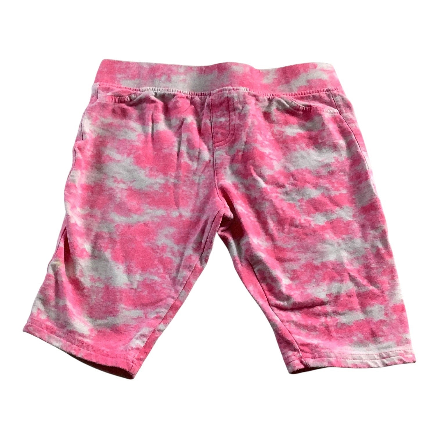 Freestyle Revolution Girls Pink Tie Dye Bermuda Shorts Size 12 Elastic Waist