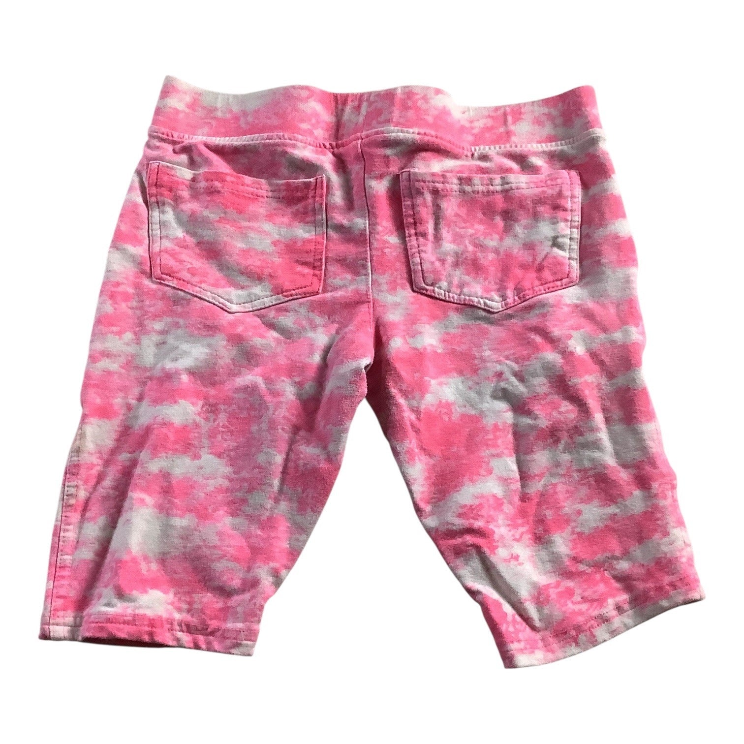 Freestyle Revolution Girls Pink Tie Dye Bermuda Shorts Size 12 Elastic Waist
