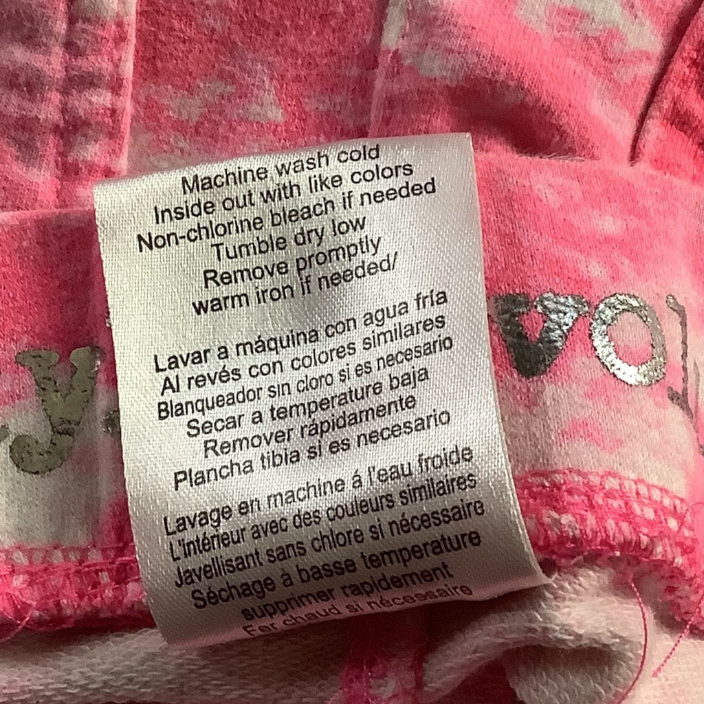 Freestyle Revolution Girls Pink Tie Dye Bermuda Shorts Size 12 Elastic Waist