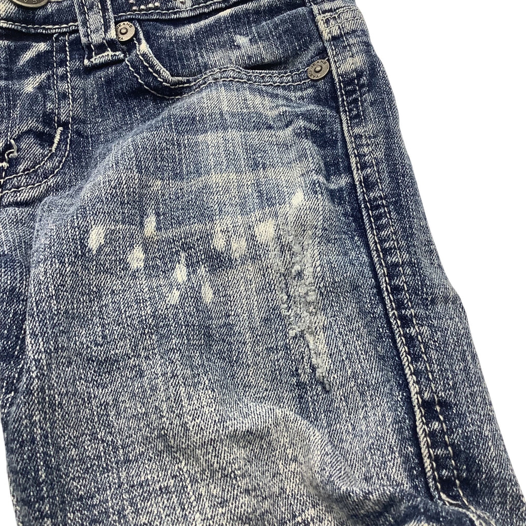 Yaso Jeans Baby Girl Distressed Denim Shorts  Size 7 Blue