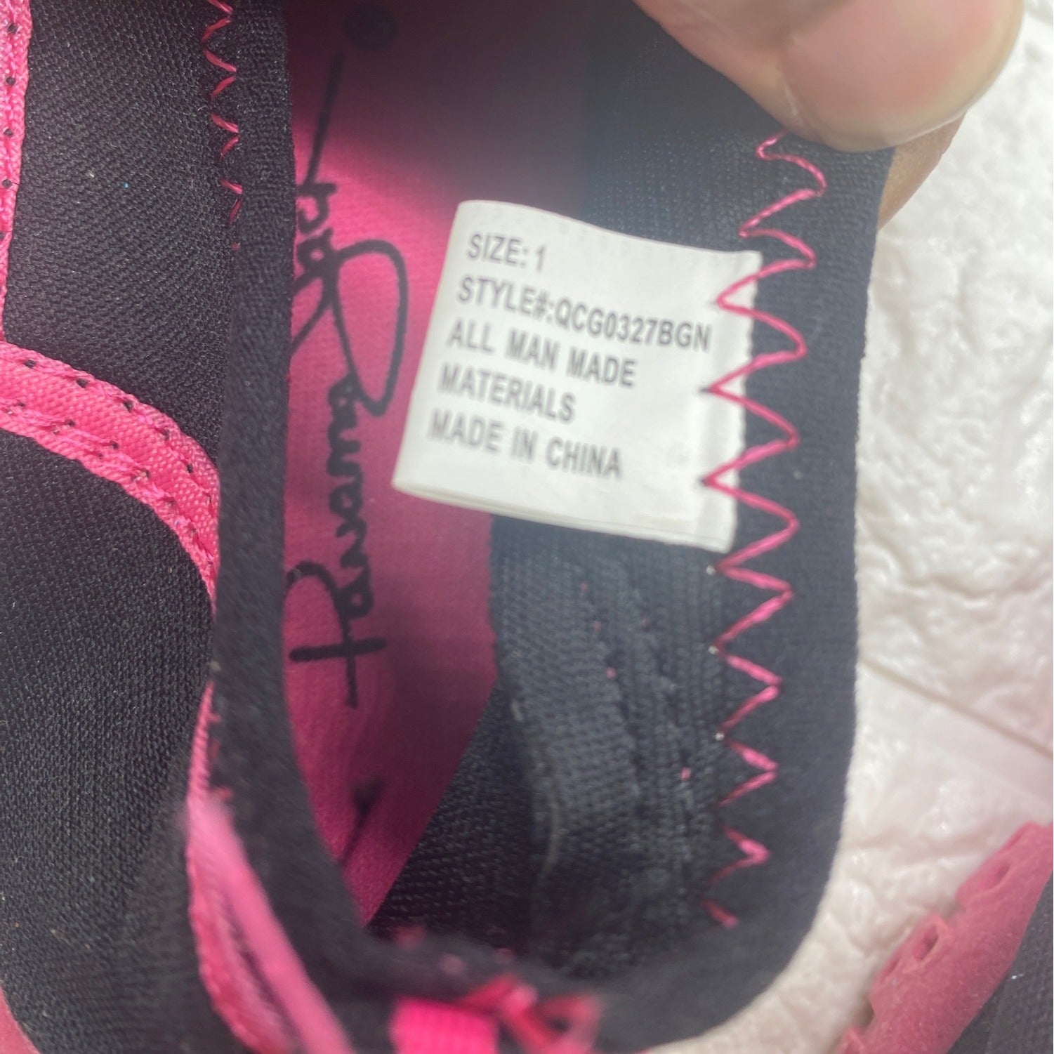 Panama Jack Swin Shoes Girls Black and Pink 2 Sizes Available