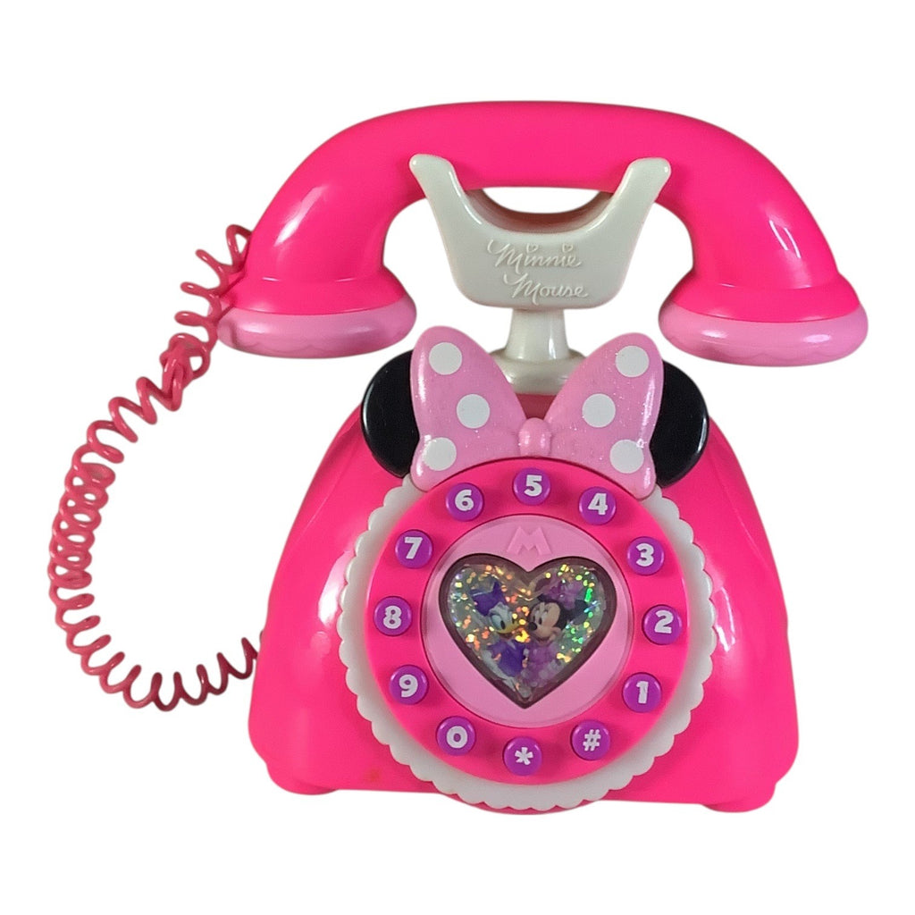 Disney Store Minnie Mouse Happy Helpers Phone Playset Lights & Sounds Pink Toy