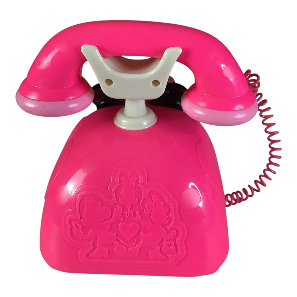 Disney Store Minnie Mouse Happy Helpers Phone Playset Lights & Sounds Pink Toy
