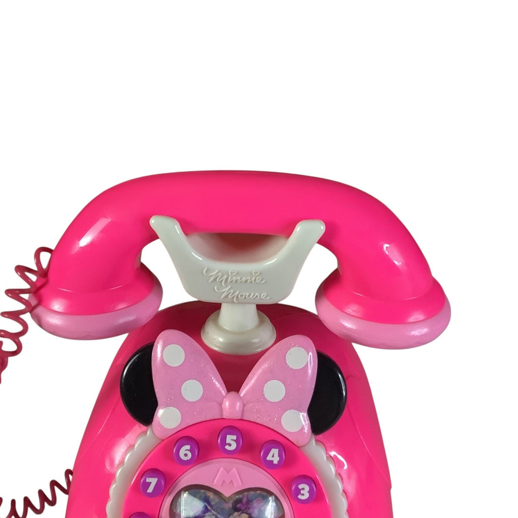 Disney Store Minnie Mouse Happy Helpers Phone Playset Lights & Sounds Pink Toy