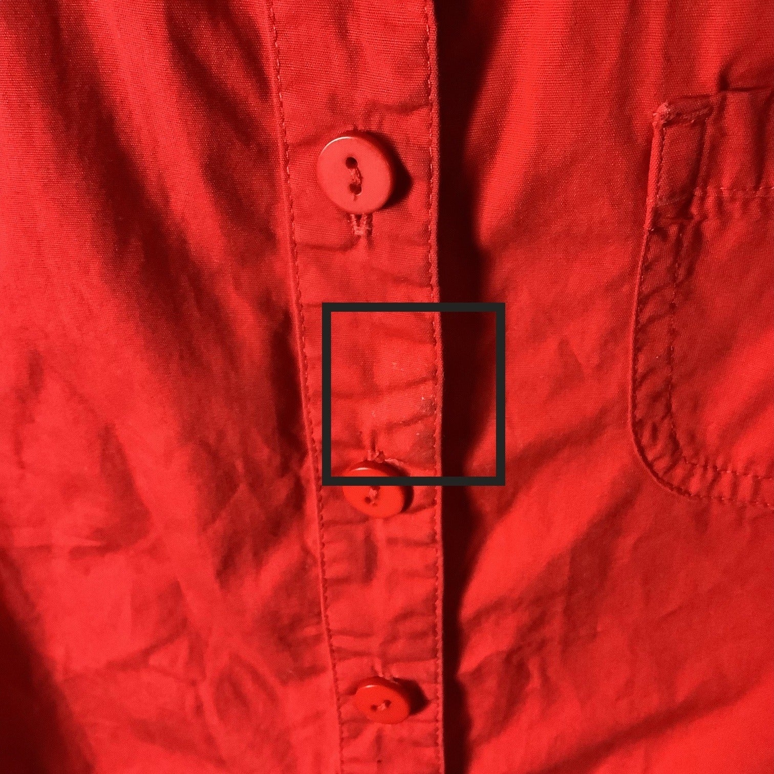 NoFuze Girls Red Button Up Dress Size S Cotton Short Sleeves Collared 3 Pockets