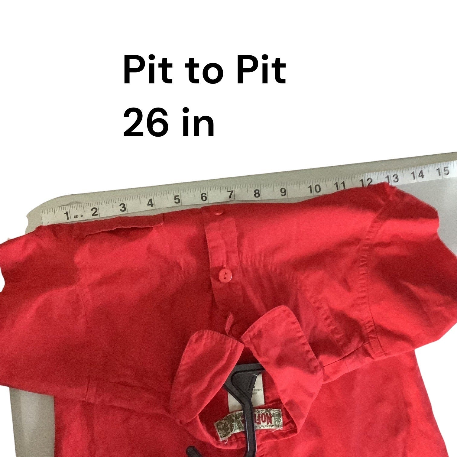 NoFuze Girls Red Button Up Dress Size S Cotton Short Sleeves Collared 3 Pockets