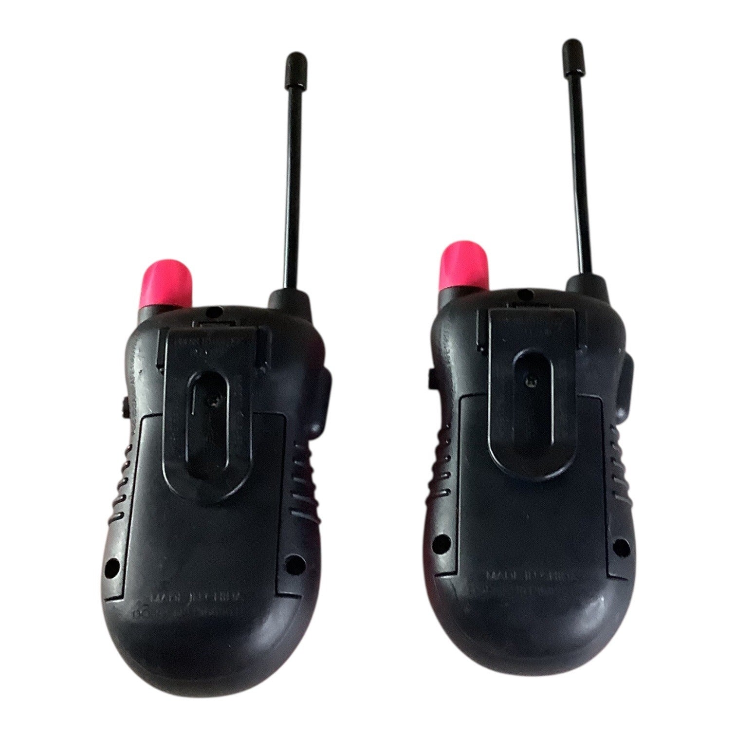 Toy Walkie Talkies 2-Way Radio Pink/Black Pair For Kids Compact Portable Fun