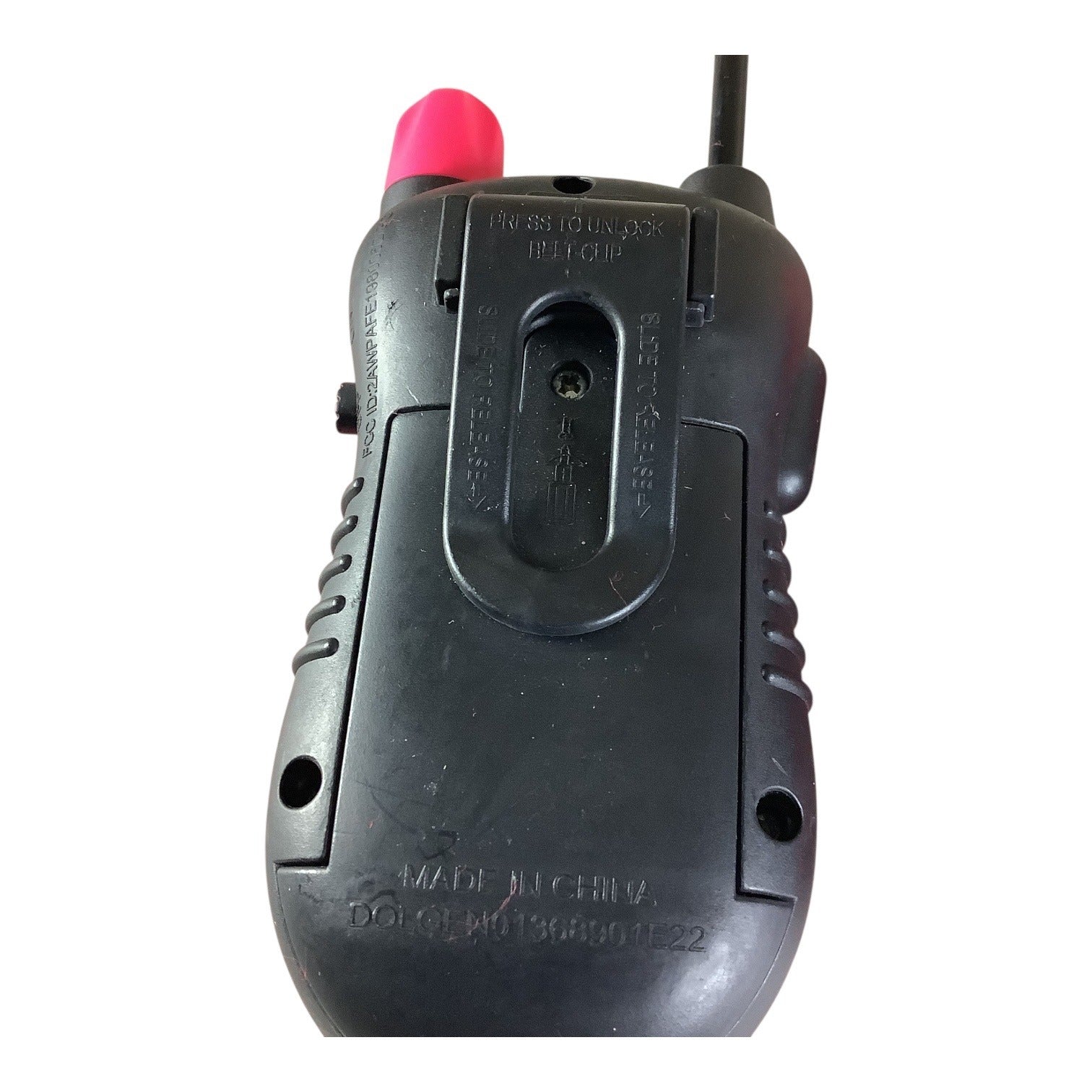 Toy Walkie Talkies 2-Way Radio Pink/Black Pair For Kids Compact Portable Fun