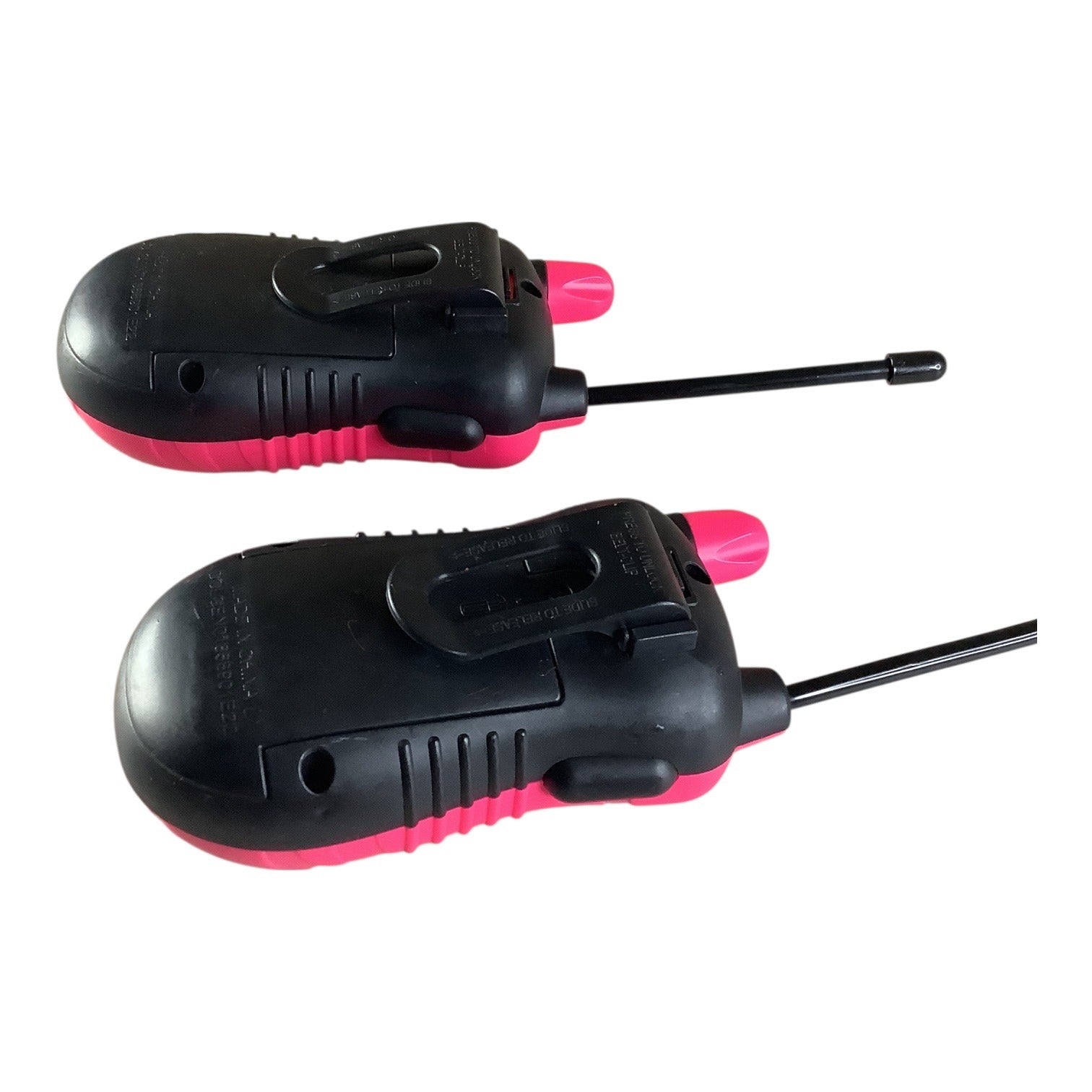 Toy Walkie Talkies 2-Way Radio Pink/Black Pair For Kids Compact Portable Fun