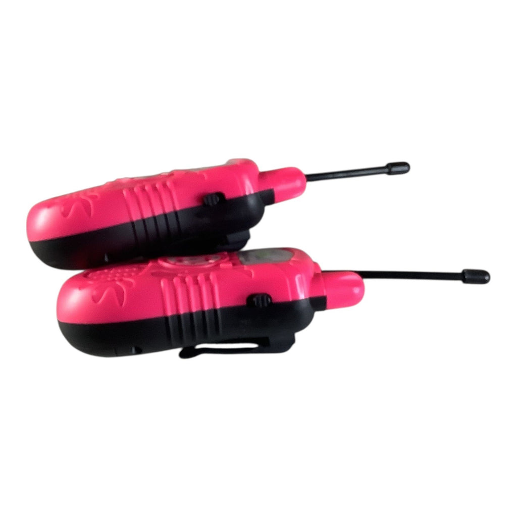 Toy Walkie Talkies 2-Way Radio Pink/Black Pair For Kids Compact Portable Fun