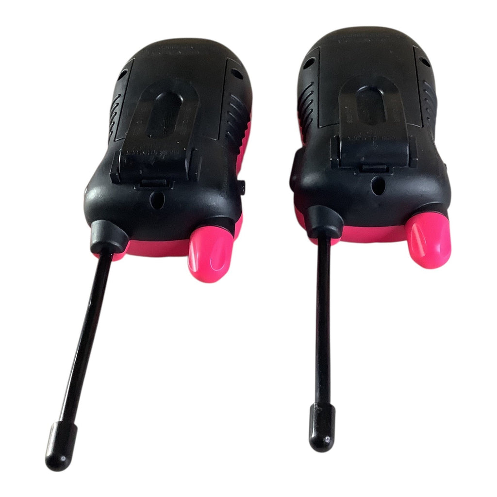 Toy Walkie Talkies 2-Way Radio Pink/Black Pair For Kids Compact Portable Fun