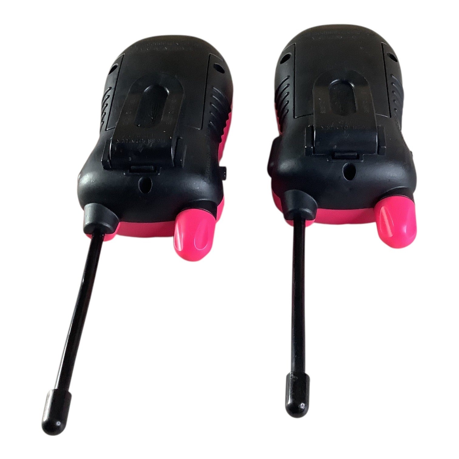 Toy Walkie Talkies 2-Way Radio Pink/Black Pair For Kids Compact Portable Fun
