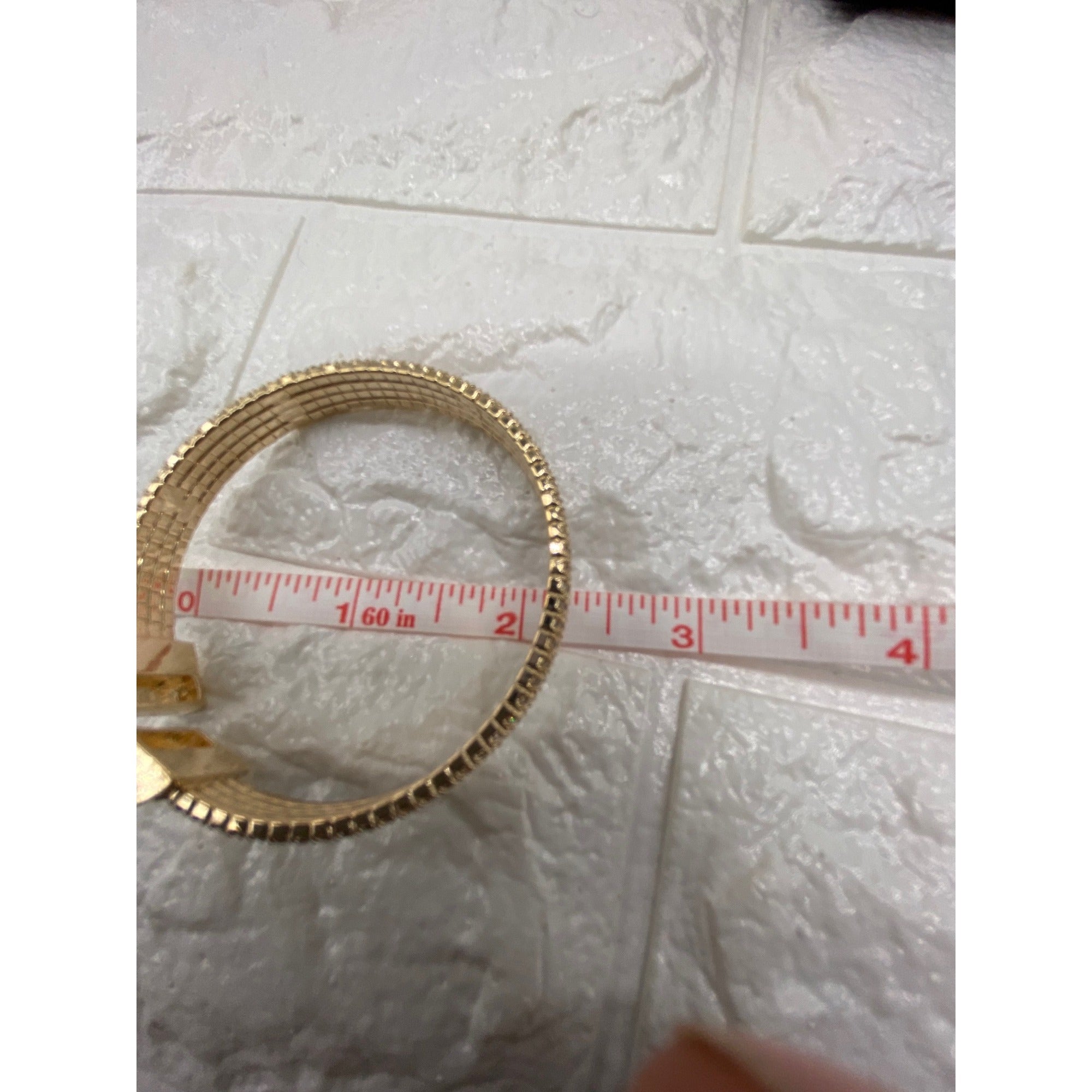 Women's Layered Rhinestones Golden Bangle Bracelet Jewelrly