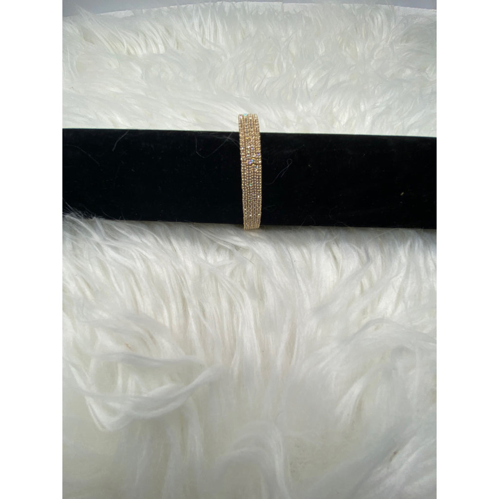 Women's Layered Rhinestones Golden Bangle Bracelet Jewelrly