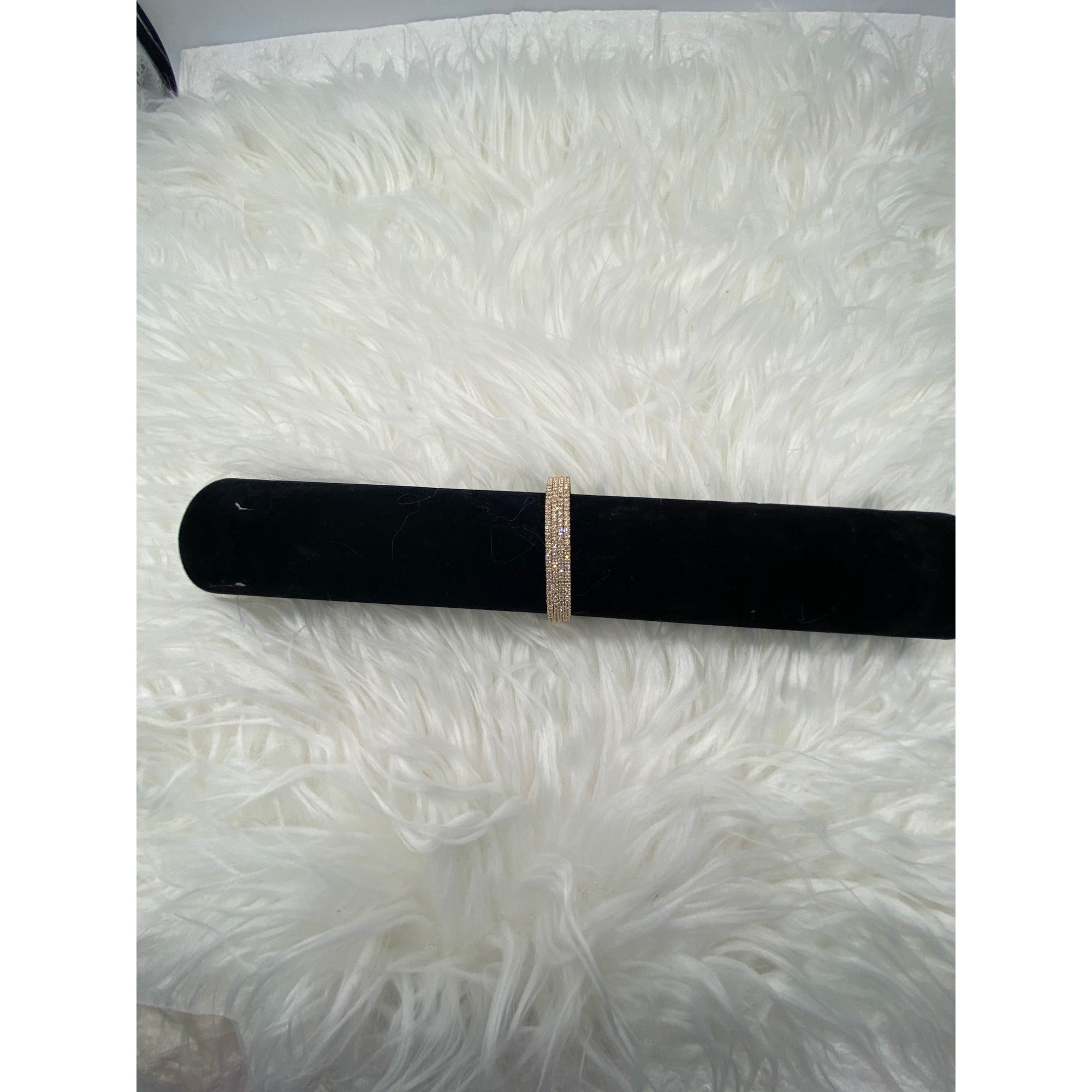 Women's Layered Rhinestones Golden Bangle Bracelet Jewelrly